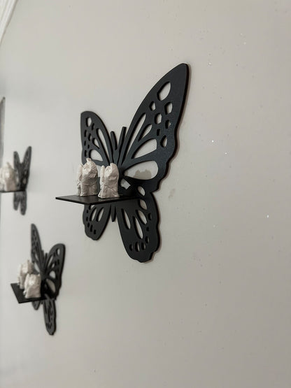 Decorative Butterfly Wall Shelf, Wall Décor Ideas, Wooden Wall Shelves