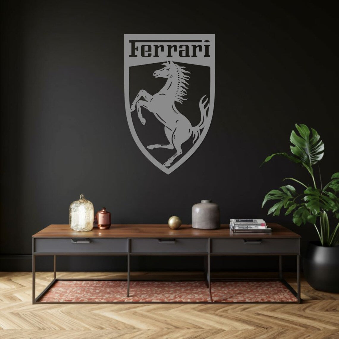 Ferrari Logo Wall Decor – Acrylic Wall Art