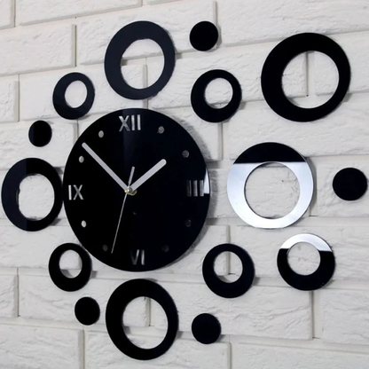 Artistic Wall Clock with Roman Numerals and Dynamic Design