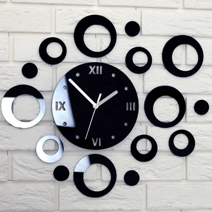 Artistic Wall Clock with Roman Numerals and Dynamic Design
