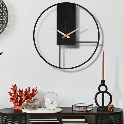 Modern Geometric Wall Clock with Minimalist Design