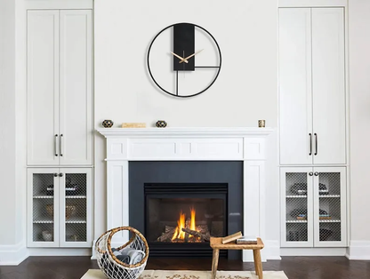 Modern Geometric Wall Clock with Minimalist Design