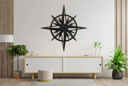 Wooden Compass Wall Art Nursery Décor