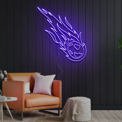 Meteoroid Neon Sign