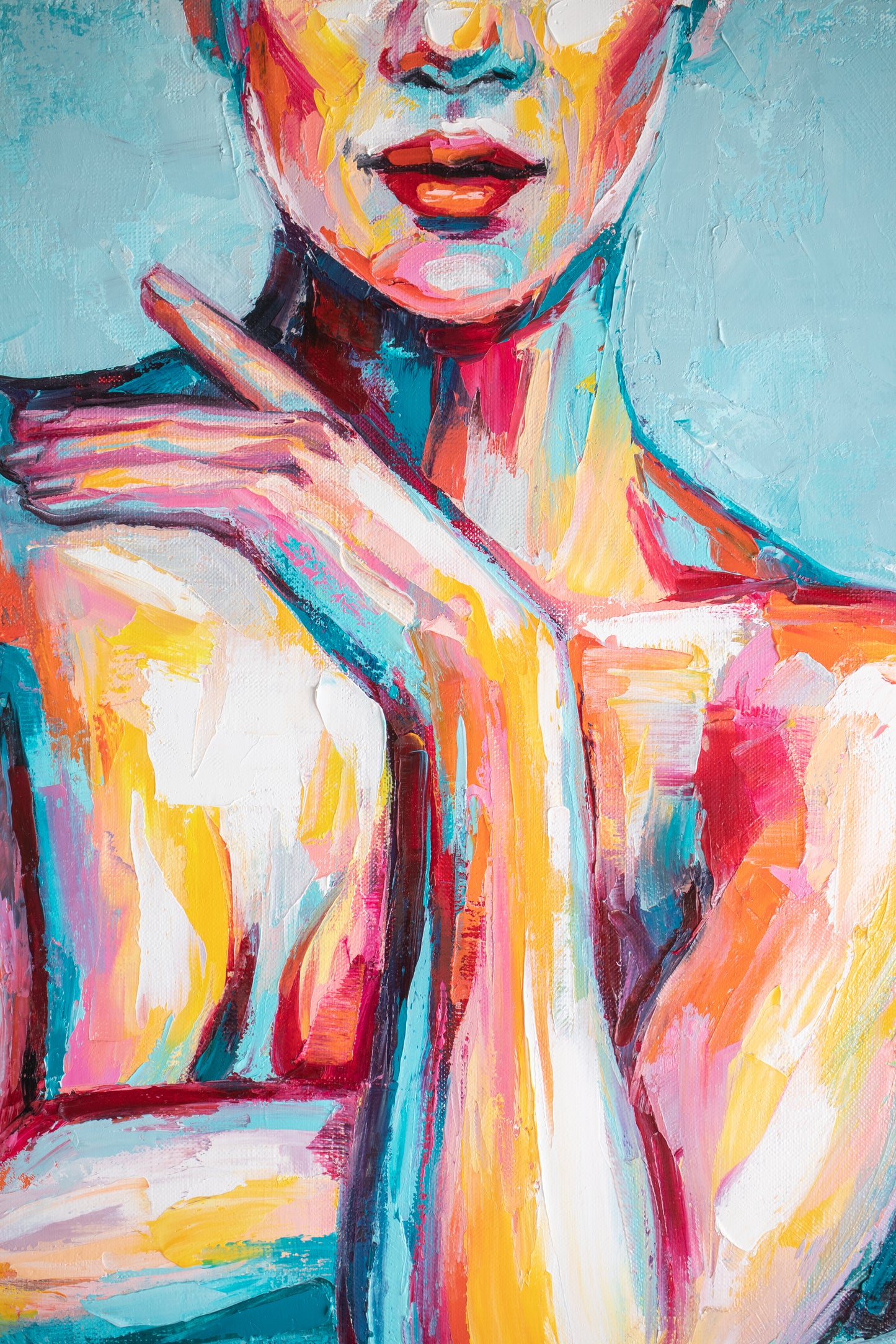 Abstract Female Portrait Canvas