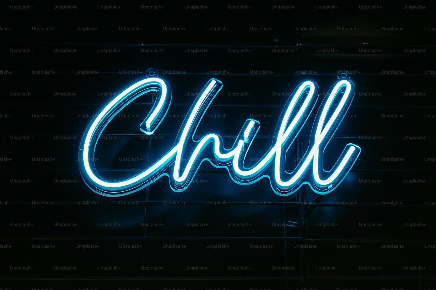 Neon Light Chill Sign