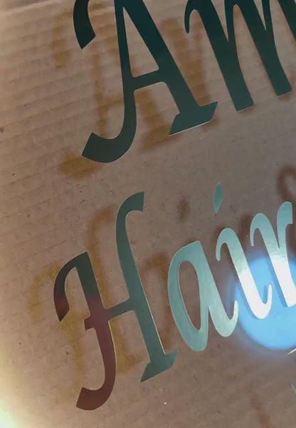 Custom Acrylic Backlit Signs - Clear Board Gold Logo Acrylic Sign