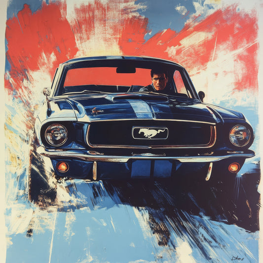 Vintage Car Print for Automotive Enthusiasts